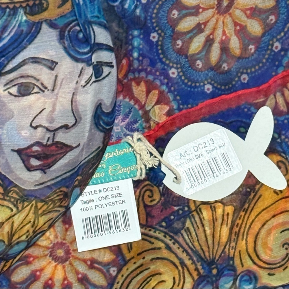 Antica Sartoria by Giacomo Cinque “Teste di Moro” Foulard Scarf NWT - Picture 3 of 3